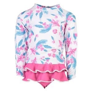 NWT Snapper Rock Fuschia Lily Ruffle Set